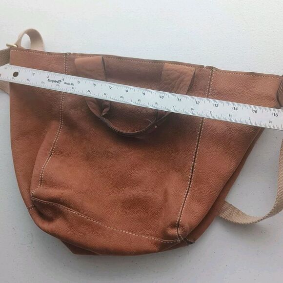 Gap established 1969 Brown leather shoulder bag‎ Large casual woman Y2K